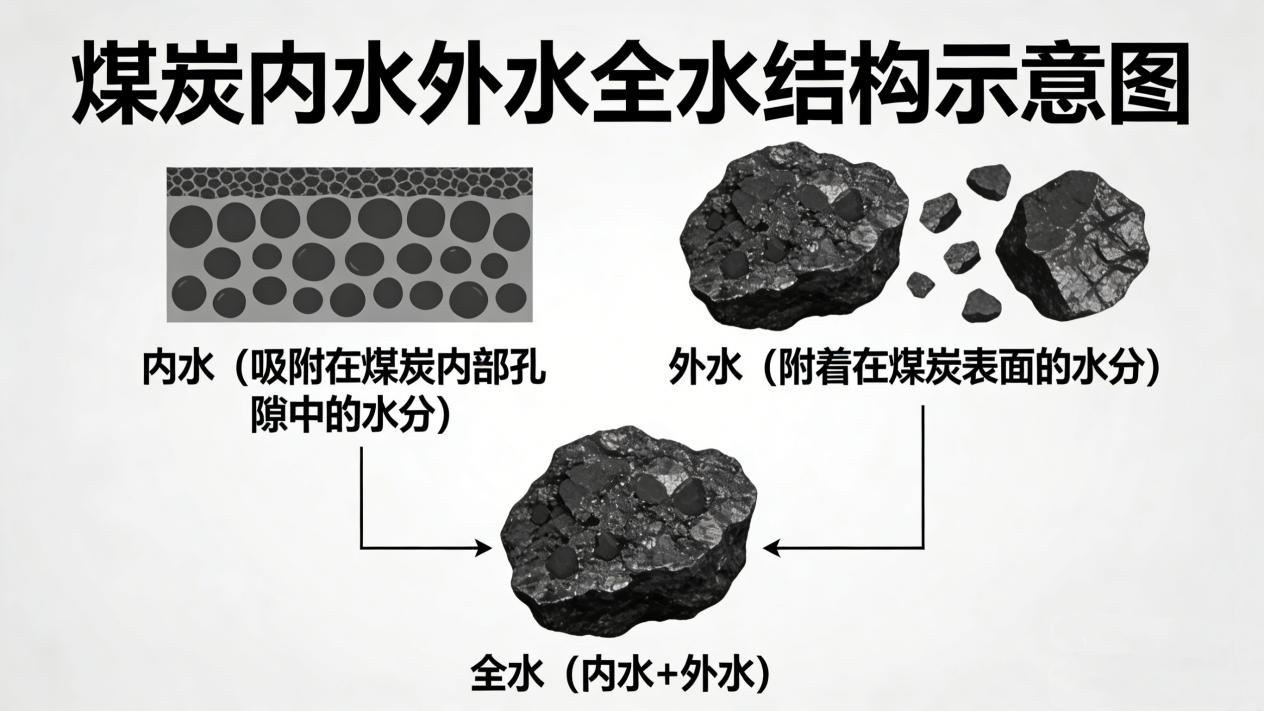 煤中内外水结构图